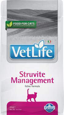 Sausā kaķu barība Farmina Vet Life Management Struvite, mājputnu gaļa, 0.400 kg