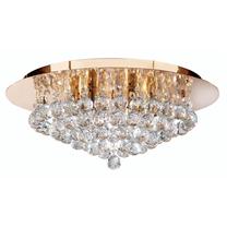 Lampa griesti Searchlight Hanna 3406-6GO, G9, 6 x 33 W, caurspīdīga krās. / zelta krās.