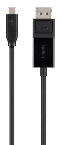 Vads Belkin USB-C to DisplayPort USB-C, Displayport, 1.8 m, melna krās.