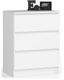 Komoda Akord K60, balta sp., 77 cm x 60 cm x 40 cm