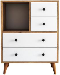 Komoda Kalune Design Style 4, balta sp., 90 cm x 40 cm x 70 cm
