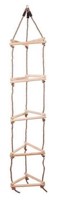 Laipiojimo kopečios vaikams 4IQ Triangular Climbing Ladder, 35 cm x 35 cm x 190 cm, ruda sp.