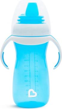 Puodelis su snapeliu Munchkin Gentle ransition Sippy, 296 ml, 9 mėn., plastikas, mėlyna sp.