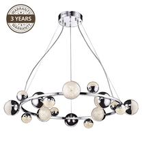 Valgusti rippuv Domoletti Carina A2000-16, LED, 3000 °K, 1 x 7 W, läbipaistev v. / kroom v.