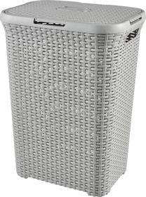 Skalbinių dėžė Curver, 60 l, pilka sp., 34.1 cm x 44.8 cm x 61.5 cm
