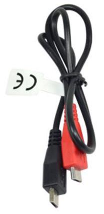 Laidas Vakoss Micro USB B male, Micro USB B male, 0.5 m, juoda sp.