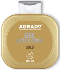 Kūno prausimosi želė Agrado Gold, 750 ml