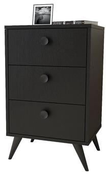 Naktinis staliukas Kalune Design VL68-332, juoda sp., 78.6 cm x 49 cm x 40 cm