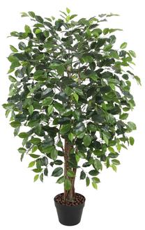 Искусственное растение в горшке, фикус Home4you Ficus Artificial, зеленый цв., 120 см