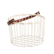 Korv Homla Heron 730818, metall, 24.5 cm x 24.5 cm x 24.5 cm, valge v.