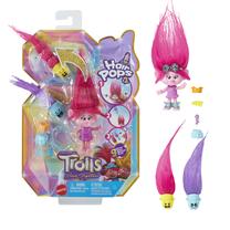 Комплект Mattel Trolls Band Together Hair Pops Poppy HNF10, многоцветный