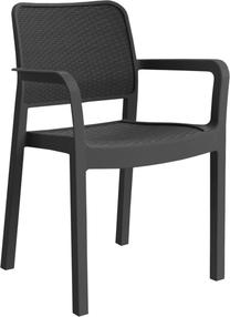 Lauko kėdė Keter Samanna 17199558, pilka sp., 53 cm x 58 cm x 83 cm