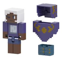 Фигурка-игрушка Mattel Minecraft Creator Stardust Poncho, 8 см, коричневый цв./фиолетовый цв.