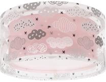 Valgusti plafoon Dalber Clouds 41416S, E27, 2 x 15 W, läbipaistev v./roosa v. / -