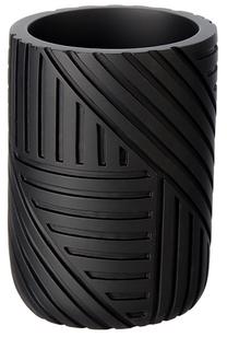 Стакан для зубных щеток Sepio Nairobi, черный цв., 7.1 см x 10.1 см x 7.1 см