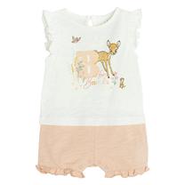 Varrukateta beebi body, vaba aja suvi, tüdrukutele Cool Club Bambi LCG2802517, valge v./heleroosa v., 86 cm