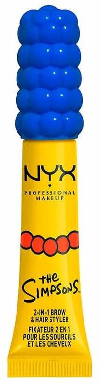 Uzacu gēls NYX Professional Makeup The Simpsons 2 in 1, 7 ml, caurspīdīga krās.