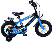 Vaikiškas dviratukas su papildomais ratukais, vaikų Volare Sportivo 31277, mėlyna sp./juoda sp., 12"