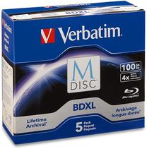 Ierakstāms kompaktdisks Verbatim, 100 GB, 5gab.