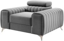 Krėslas Laurence Nube 4, pilka sp./šviesiai pilka sp., 97 cm x 125 cm x 105 cm