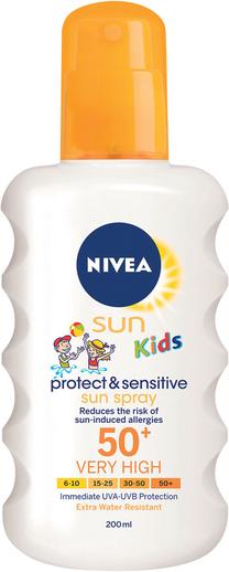 Purškiklis įdegio priežiūrai Nivea SPF50, 200 ml