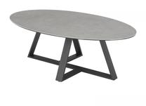 Kavos staliukas MC Akcent Elbing, juoda sp./pilka sp., 120 cm x 70 cm x 38 cm