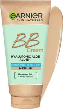 BB kremas Garnier Skin Naturals Hyaluronic Aloe All-in-1 Combination To Oily, medium, 50 ml