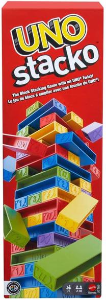 Žaidimas bokštas Jenga Mattel Games Uno Stacko JGT89