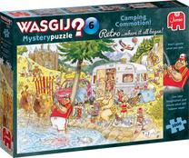 Pusle Jumbo Wasgij Retro Mystery 6 Camping Mayhem! 25016, 49 cm x 68 cm, 1000 tk, mitmevärviline