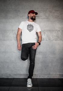 Футболка с короткими рукавами, мужские Dinamo Rīga, белый цв./черный цв., l