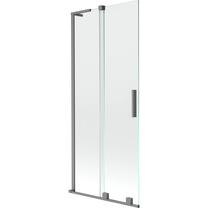 Dušas siena Mexen Velar L, 80 cm x 150 cm, caurspīdīga krās./gun metal krās./rūdītais