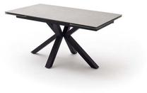 Pusdienu galds izvelkams MCakcent Nagano, melna krās./pelēka krās., 160 - 240 cm x 90 cm x 76 cm