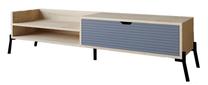 ТВ стол Kalune Design Trezza, антрацитовый цв./дубовый цв., 160 см x 40 см x 36 см