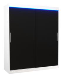 Spinta ADRK Lincoln 180, balta sp./juoda sp., 58 cm x 180 cm x 215 cm