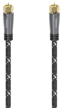 Kabelis Hama Antenna cable Premium 120dB Coax Female, Coax Female, 1.5 m, melna krās.