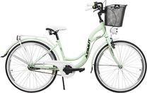 Dviratis miesto Azimut Vintage 3-Speed, 26 ", 17'' rėmas, balta sp./juoda sp./mėtinė (mint) sp.