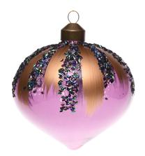 Eglītes rotājums Miloo ML13480, violeta krās., 10 cm, stikls