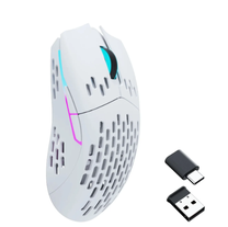 Belaidė žaidimų pelė Keychron M1 Wireless M1-A5, bluetooth / usb / 2.4ghz, balta sp.