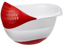 Bļoda Gondol G-150, 24 cm, balta krās./sarkana krās., 4 l