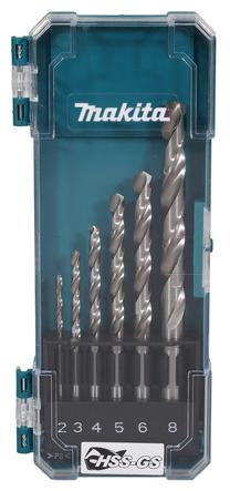 Metalo grąžtų rinkinys Makita D-78346, metalas/plienui, hss-gs, cilindrinis, 2 - 8 mm x 11.7 cm