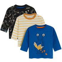 Krekls ar garām piedurknēm, klasisks, zēniem/mazuļiem Cool Club Play & Learn CCB2700375-00, zila krās./melna krās./dzeltena krās., 80 cm, 3 gab.