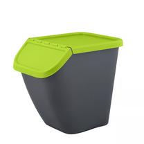 Atkritumu tvertne Branq Pelican, zaļa krās./pelēka krās., 23 l, 38 cm x 29.5 cm
