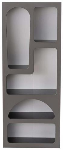 Knygų lentyna Kalune Design Venus 125GLN1223, antracito sp., 150 cm x 60 cm x 32 cm