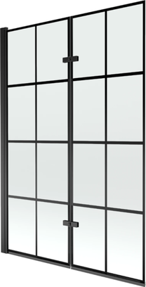 Vannas siena Mexen Castor II, 120 cm x 150 cm, melna krās./rūdītais