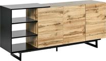 Komoda Beliani Fiora, juoda sp./ruda sp., 75 cm x 160 cm x 40 cm