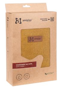 Dzīvnieku gultas pārvalks Amiplay Moni, dzeltens krās., M