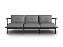 Õuesohva Calme Jardin Hawai CAL_3S_153_F1_HAWAI4, hall v., 230 cm x 80 cm x 74 cm