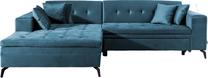 Kampinė sofa Solange Savoi 38, mėlyna sp., kairinė, 196 x 292 cm x 80 cm