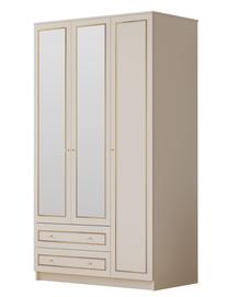 Spinta Kalune Design Gold Rb-077-01, balta sp., 105 cm x 52 cm x 180 cm, su veidrodžiu