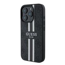 Telefono dėklas Guess 4G Printed Stripes MagSafe, juoda sp., Apple